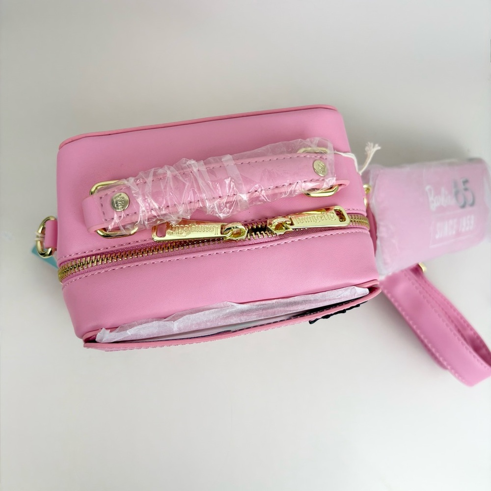 Loungefly Barbie 65th Anniversary Hard Tag Crossbody Bag New With Tags - Picture 10 of 16